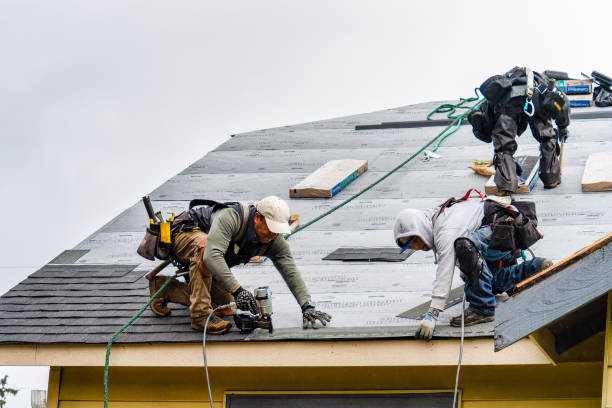 Professional Gutter Installation technician working in Mission, SD